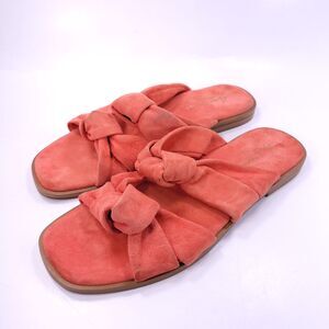 Avellini Slip On Casual Two Strap Open Toe Sandal Womens Size 8 Pink